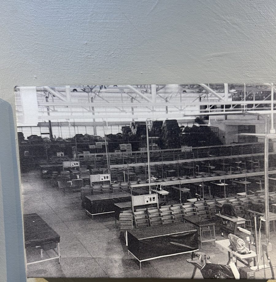 Interior de la planta de producción de calzado