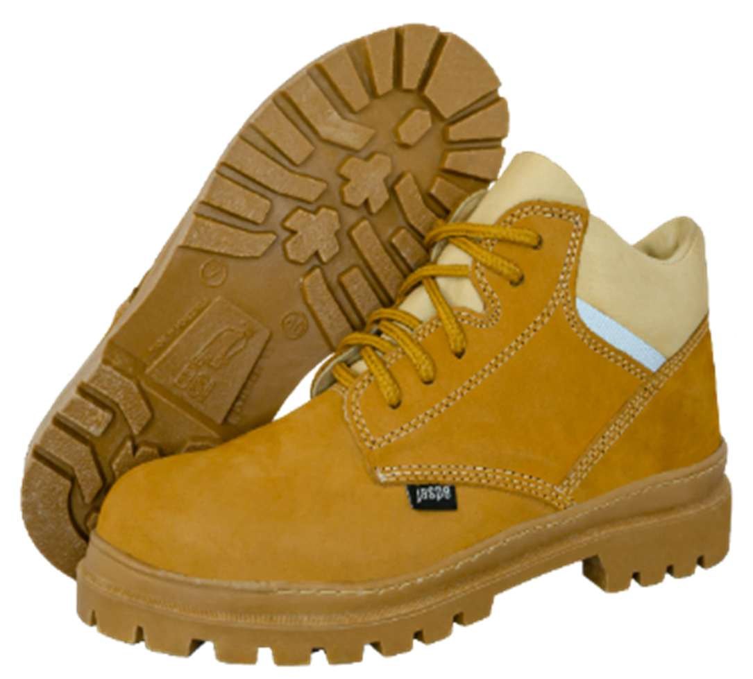 Bota dieléctrica para electricista en cuero vaqueta natural, Línea Electricista J02 de Botas Jaspe