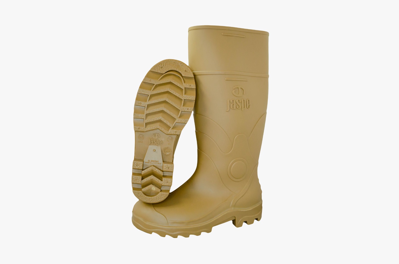Botas PVC caña alta Evolution beige de Botas Jaspe, fabricadas en Venezuela