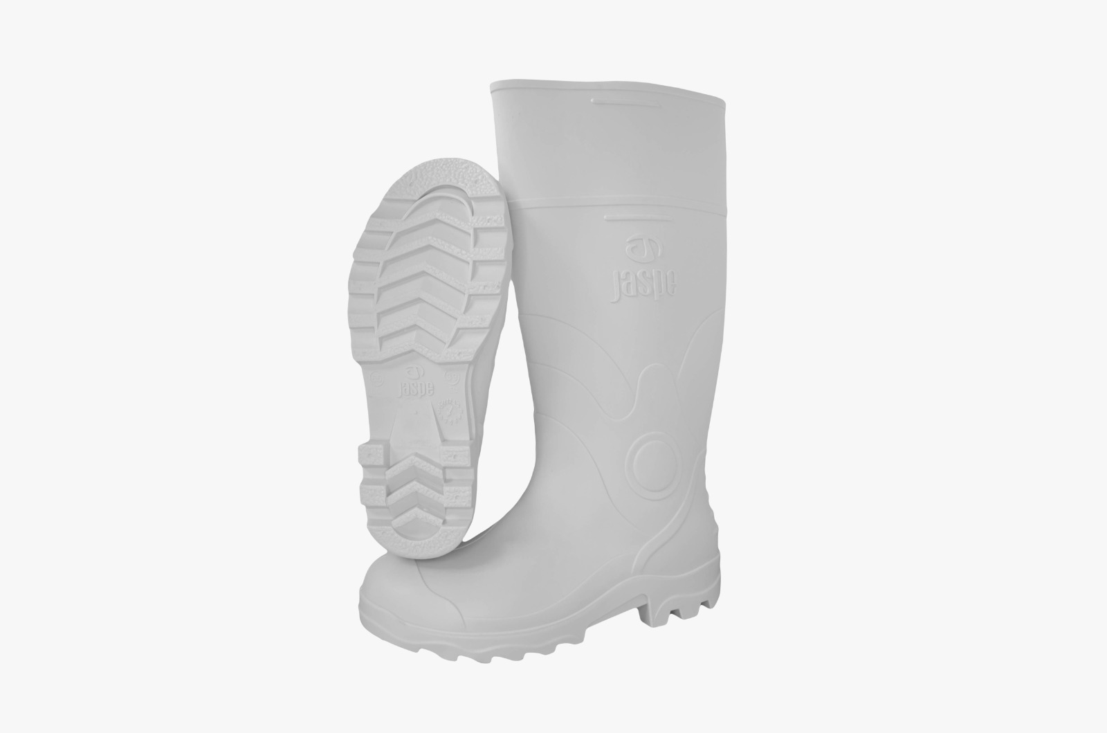 Botas PVC caña alta Evolution blanco de Botas Jaspe, fabricadas en Venezuela